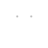 Two small gray dots on white background, minimalist dental website design element